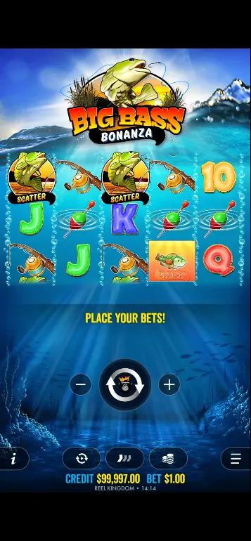Multiplikator-Stufen 2x 3x 10x in den Big Bass Bonanza Freispielen